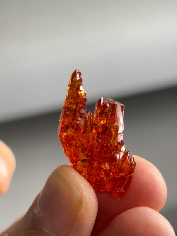 Lustrous Red Zincite Specimen – Świętochłowice, Poland