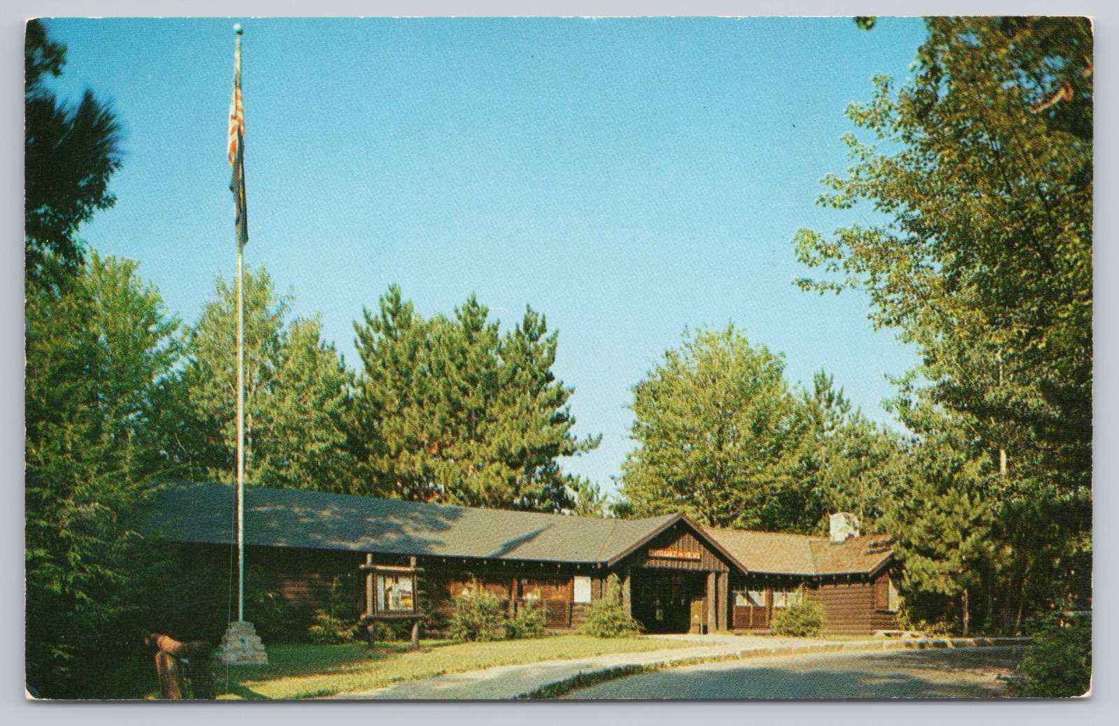 Postcard ENTRANCE To Leonard Harrison State Park, Pa\'s Grand Canyon Wellsboro