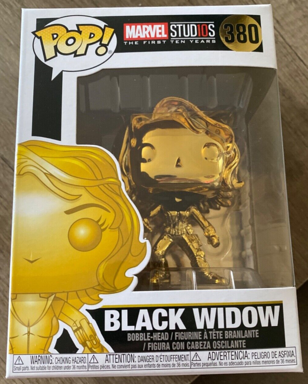 Funko POP Marvel - Black Widow (Gold) #380