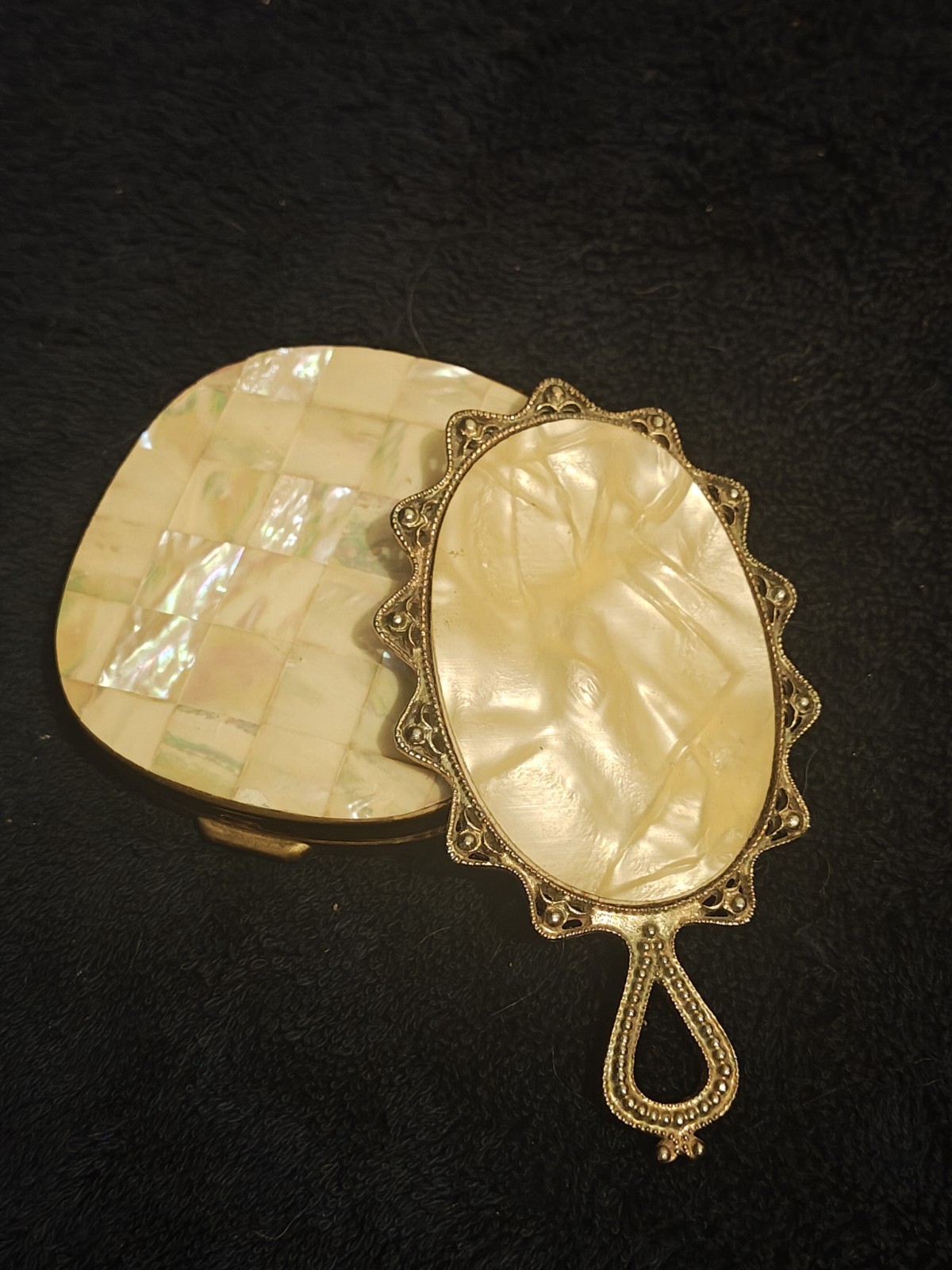 Mother of Pearl Compact Paris Presents  from England 3\