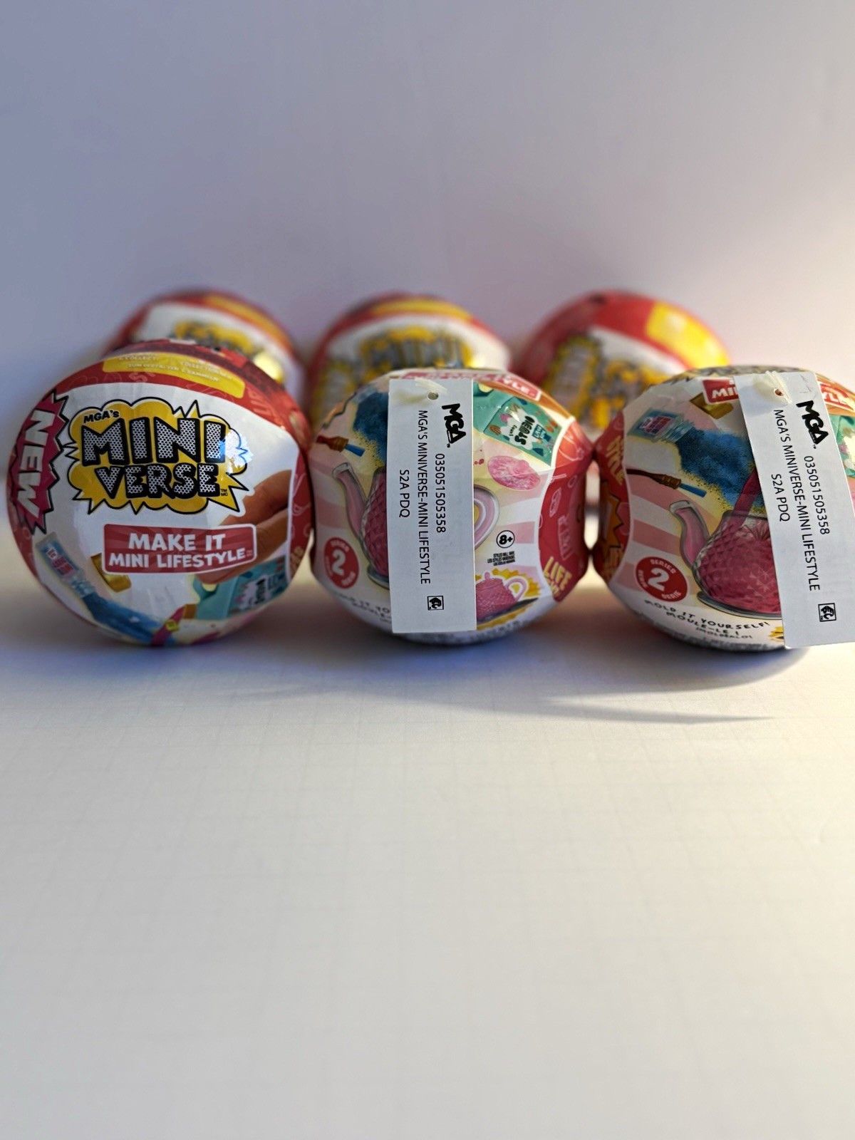 MGA Miniverse Make It Mini Lifestyle Series 2 Lot of 6 NEW Sealed Mystery Balls MGA Miniverse Make It Mini Lifestyle Series 2 Lot of 6 NEW Sealed Mystery Balls