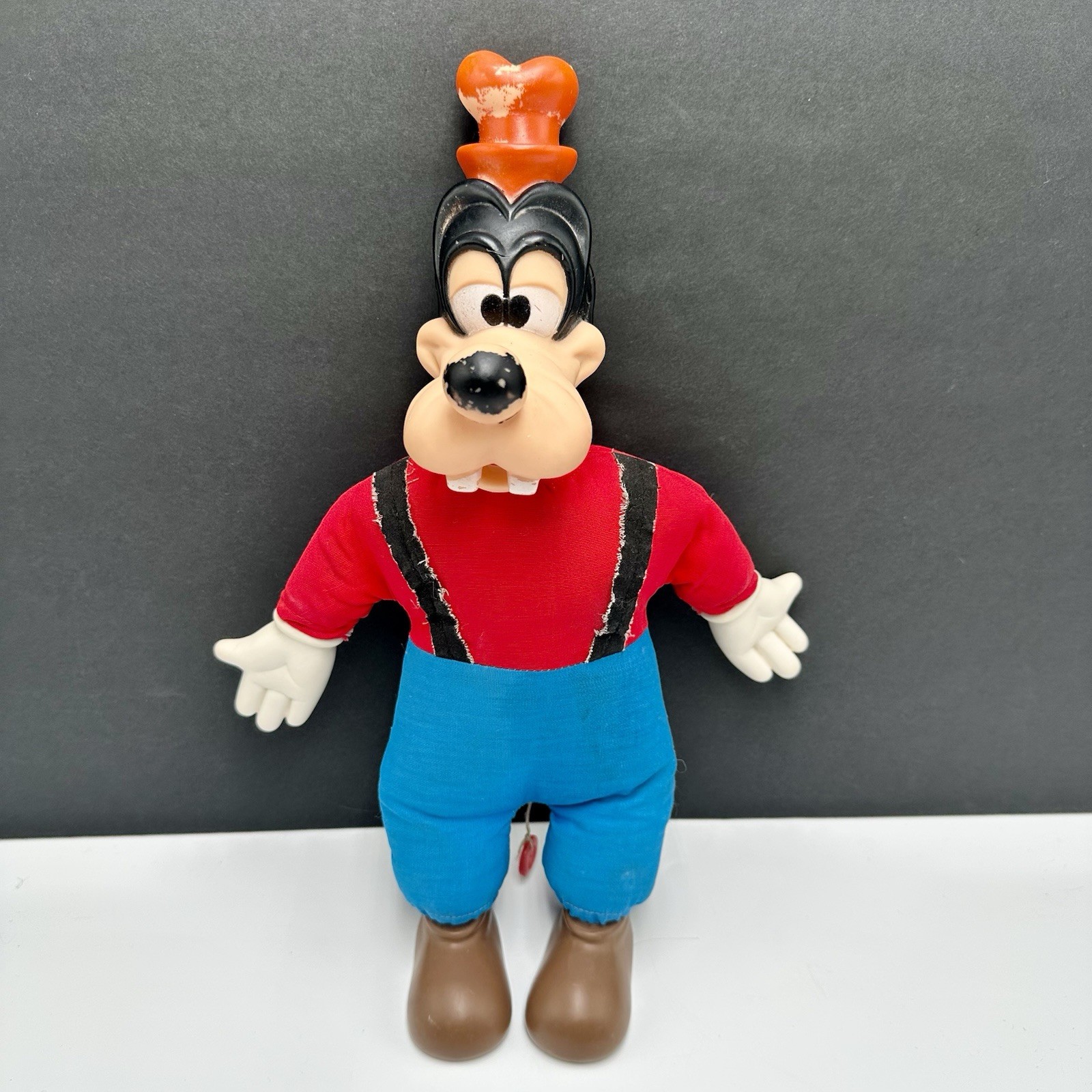 VTG 1972 Disney Horsman Goofy Doll Rubber Face ‘Pull String Works Warbled’ Read