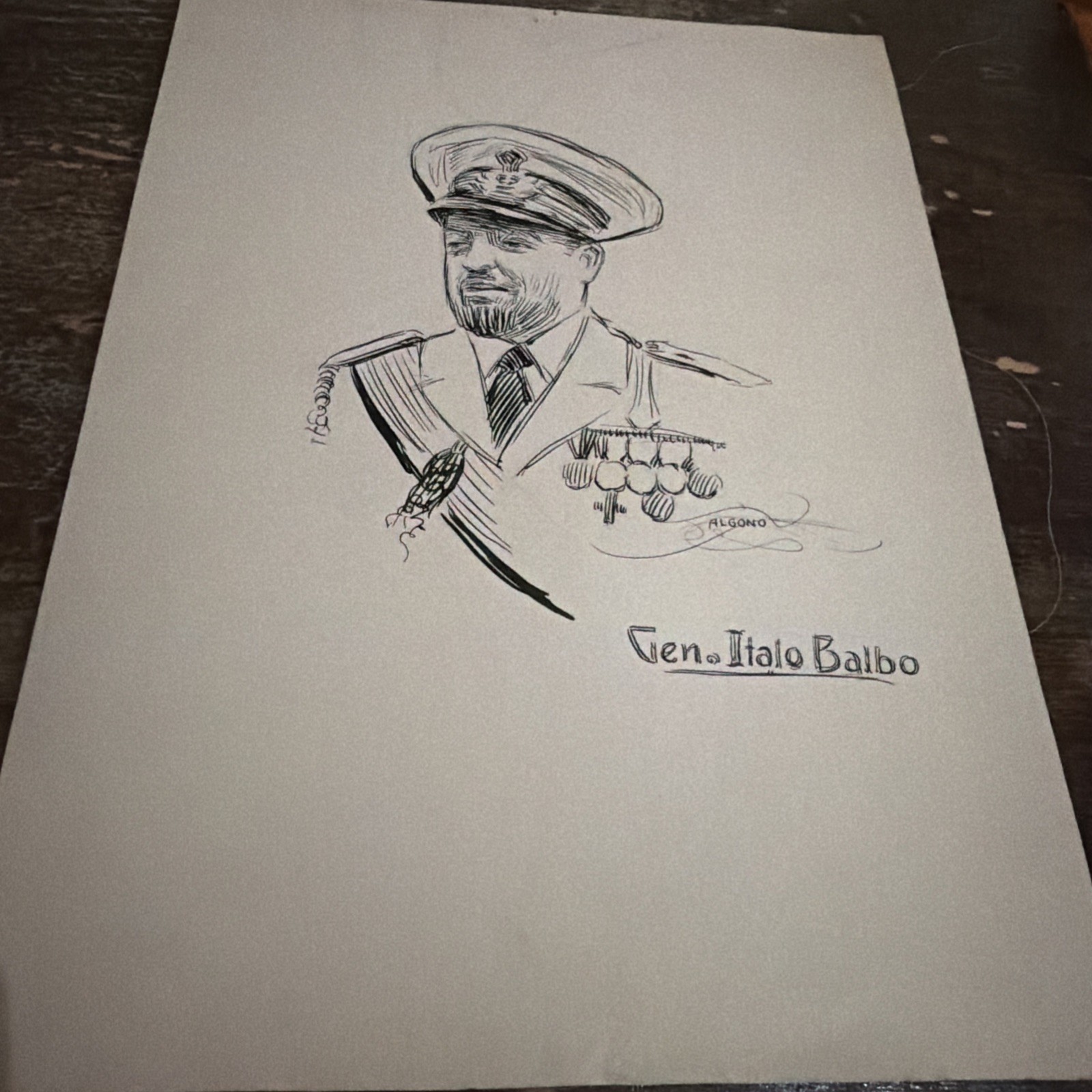 Original 1931-1934 News Sketch Portfolio Mussolini Italo Balbo Max Schmeling WI Original 1931-1934 News Sketch Portfolio Mussolini Italo Balbo Max Schmeling WI