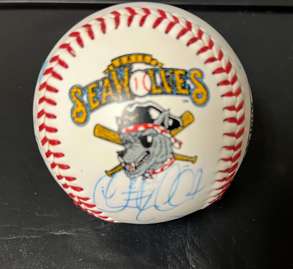 ERIE SEAWOLVES 1997 AUTOGRAPHED BASEBALL 5 Player Autographs Pirates Cook C Wolf
