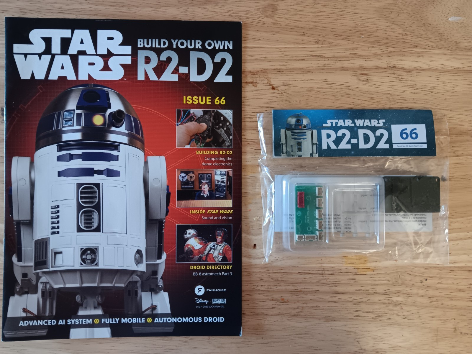 DEAGOSTINI FANHOME STAR WARS BUILD YOUR OWN R2-D2 - ISSUE 66