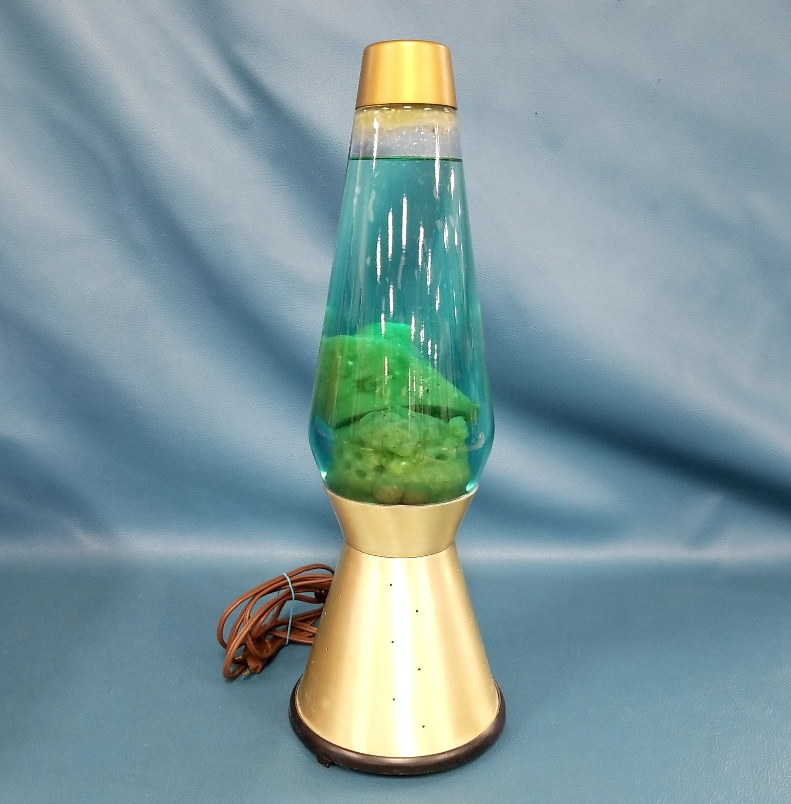 Vintage 70s Lava Lite Gold Starlight Lava Lamp - 17\