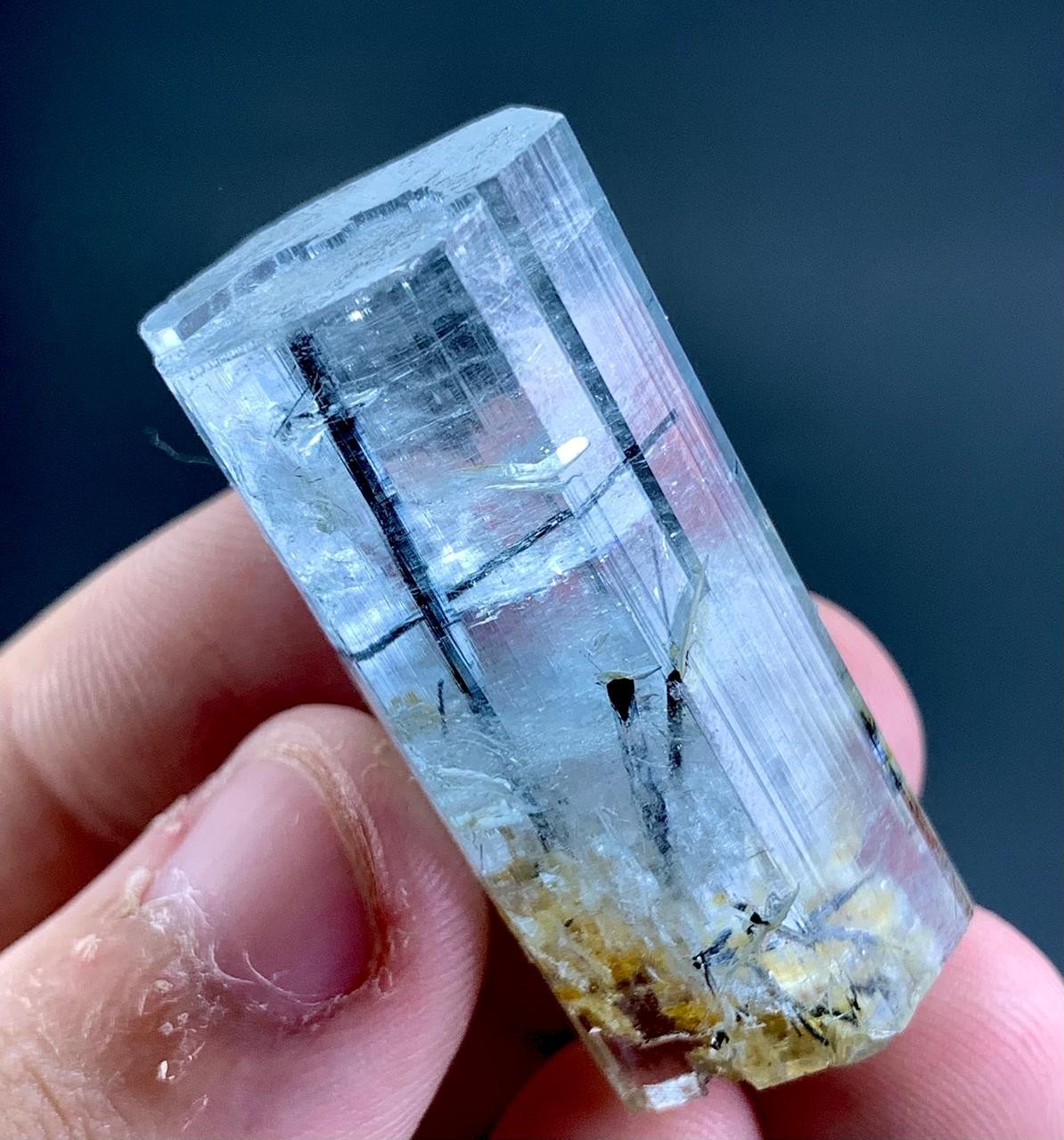 87 Carat  Aquamarine Crystal  Specimen From Pakistan 