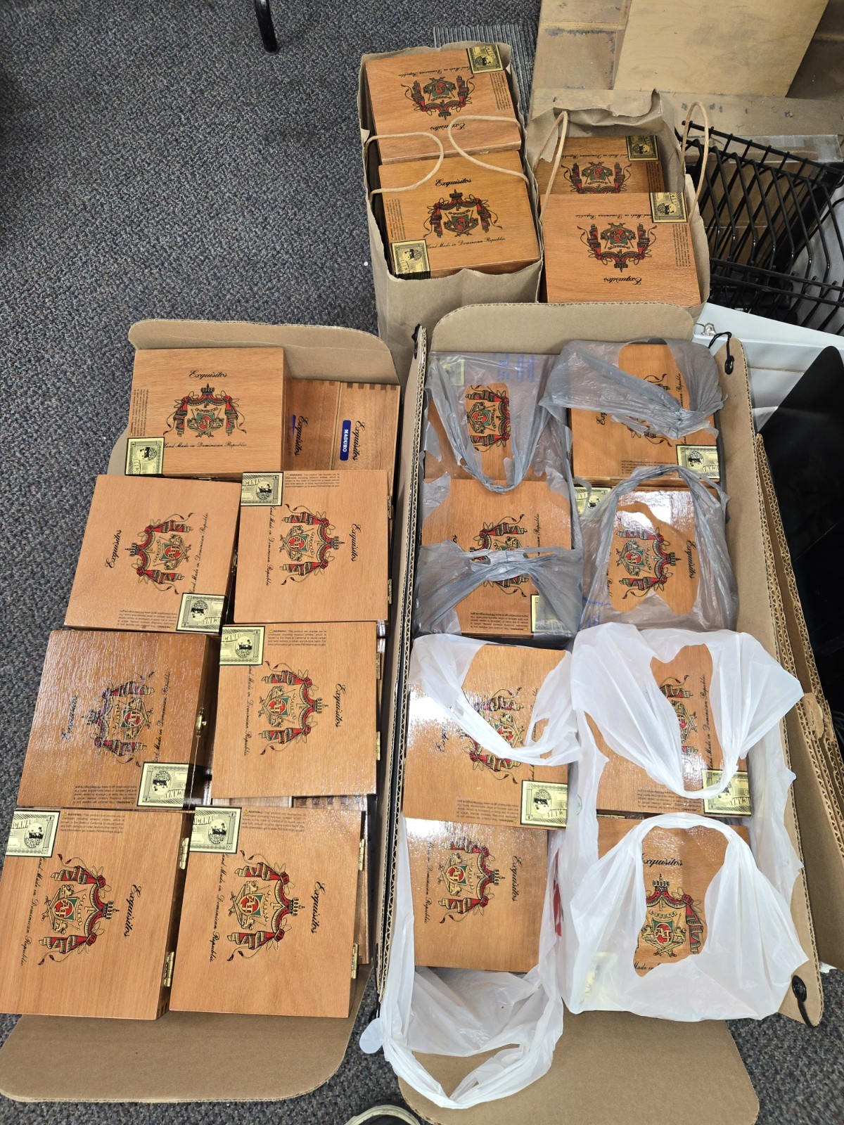 Lot of 5 Arturo Fuente Exquisitos Wooden Cigar Box Empty Boxes Beautiful 
