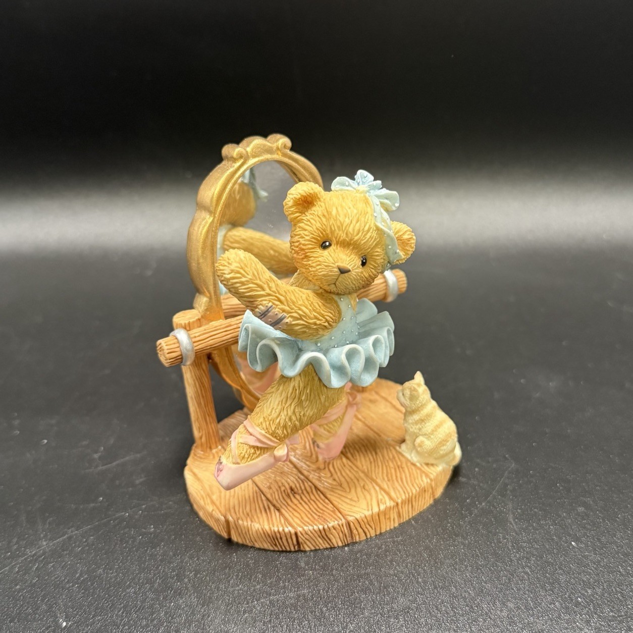 Cherished Teddies 2000 Tia Tuesdays Child Is Full Of Grace Ballerina Mirror Cat