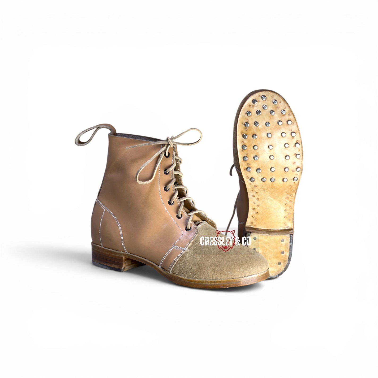 WW1 GERMAN SCHNÜRSCHUHE MARCHING LOW BOOTS 1914–1918 REPRODUCTION, Made to Size