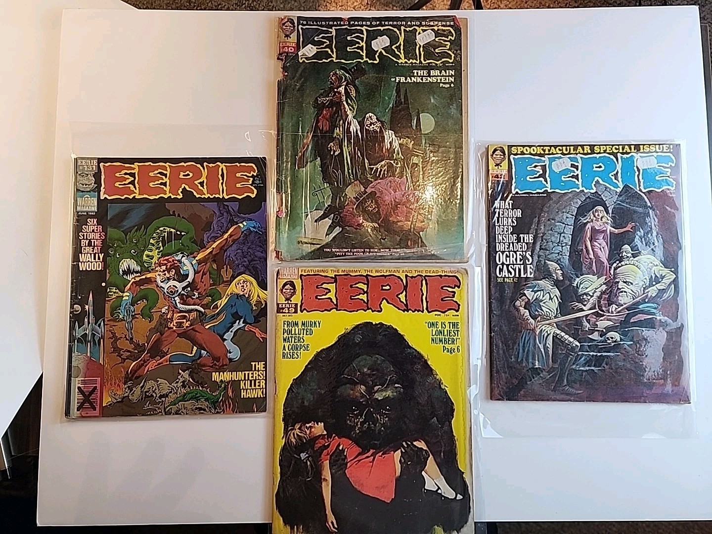 eerie,  magazine lot (4 Magazines) 