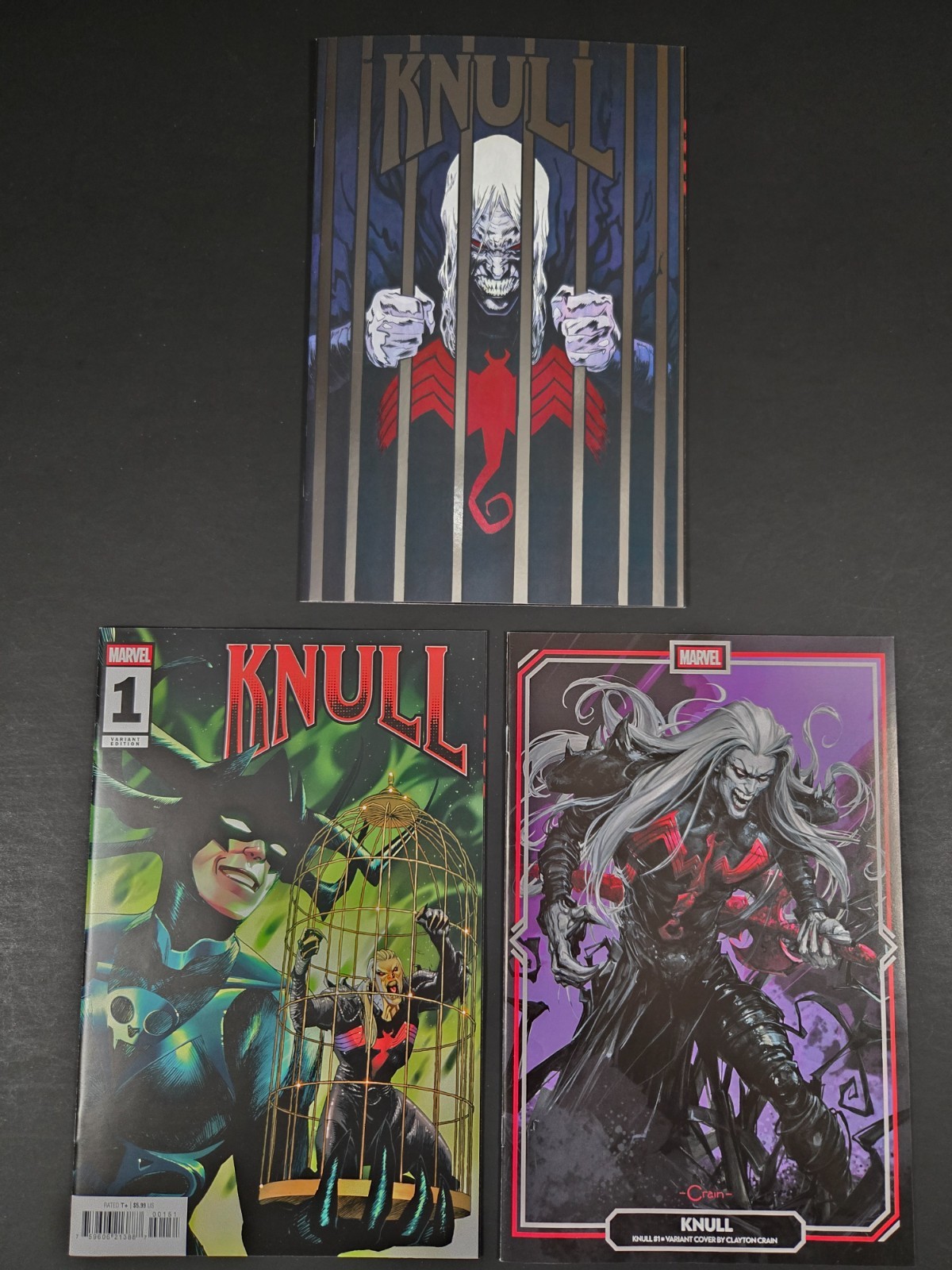 Knull #1, Lot B, 3 Standard Covers, NM/Better, Marvel, 1st Crossover Thanos