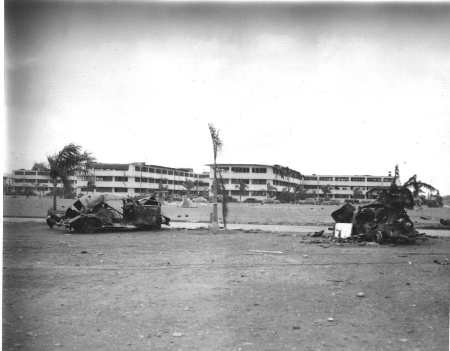 WW2 WWII Photo Pearl Harbor Attack Hickam Barracks Damage  World War Two 8167