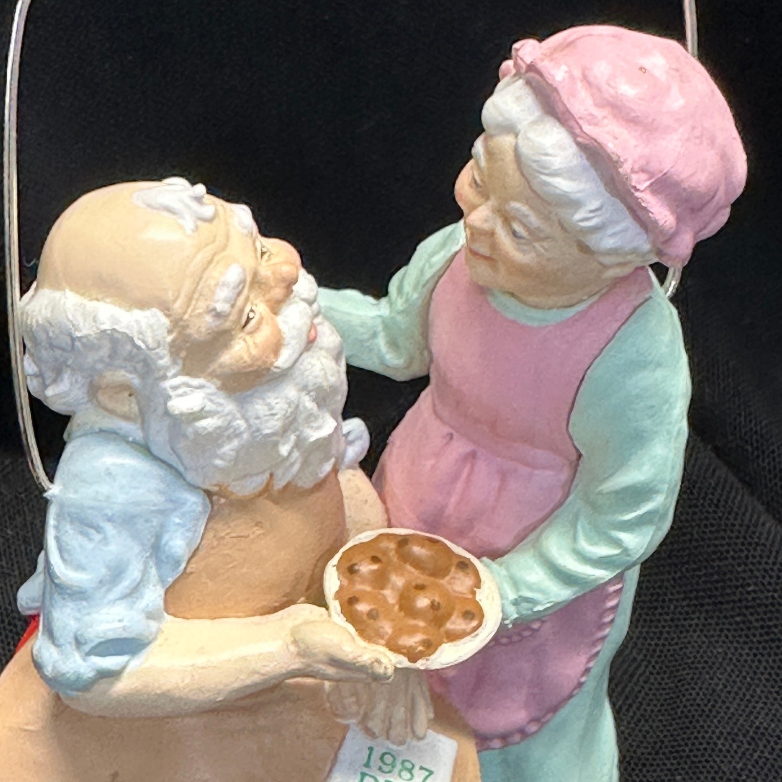 Vintage 1987 Hallmark Home Cooking Christmas Ornament Santa Mrs Claus Series 2