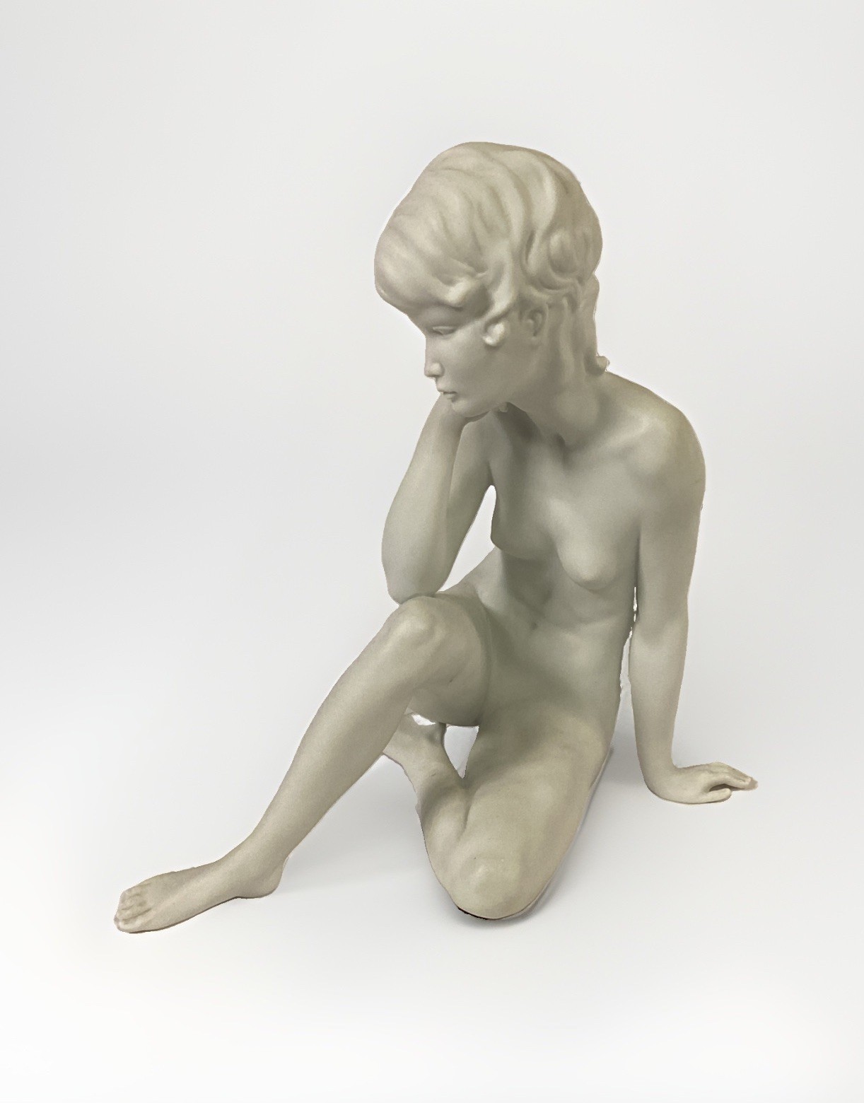 Vintage Kaiser, W. GAWANTKA Porcelain Nude Sitting Women. No. 489.