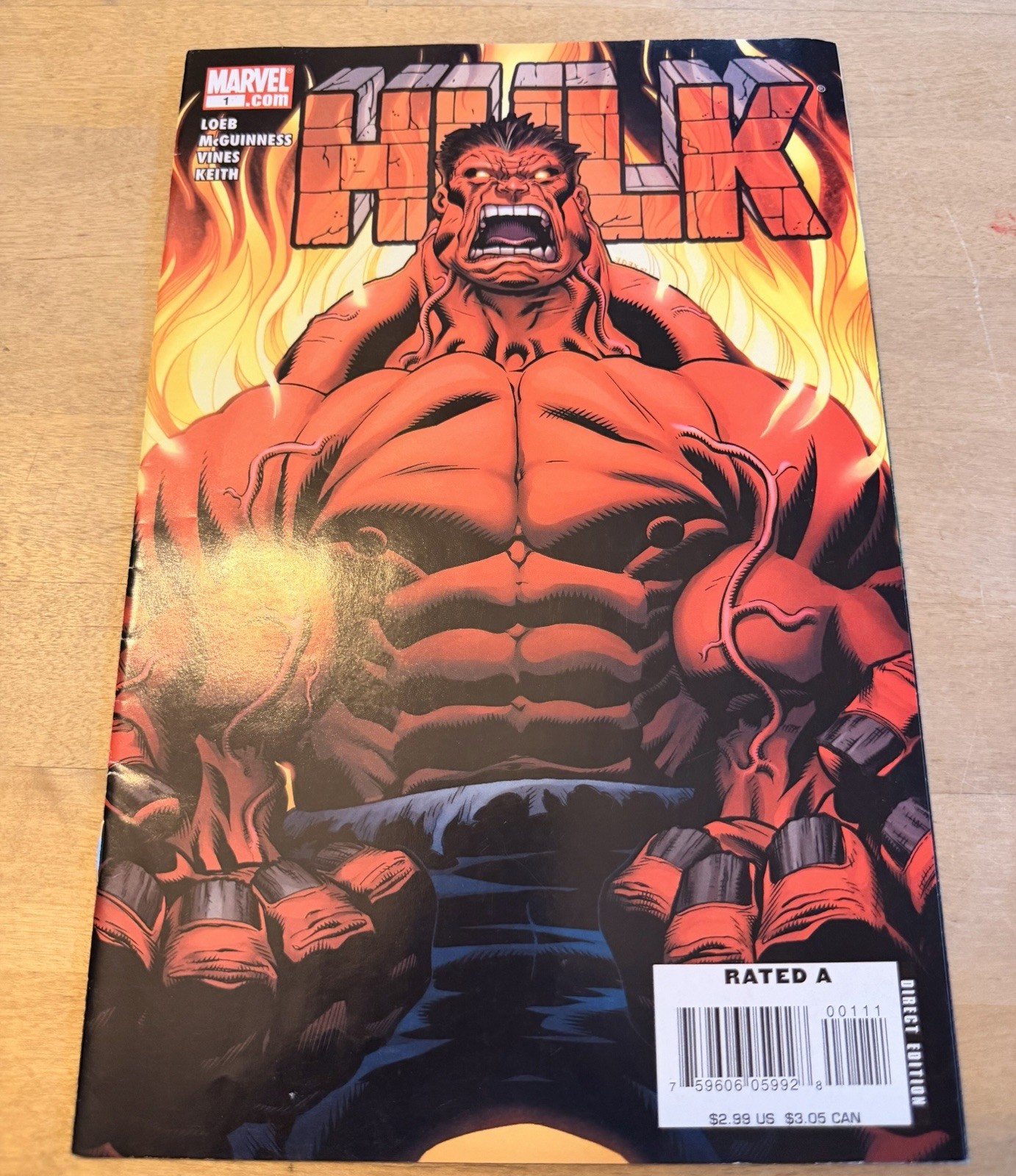 Marvel Comics Hulk 1 (2008) 1st Appearance Red Hulk Issue
