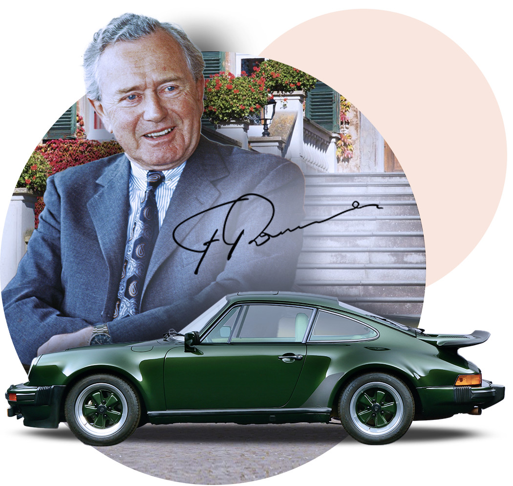 Ferdinand “Ferry” Porsche - Original Autograph - Factory Card - LOA