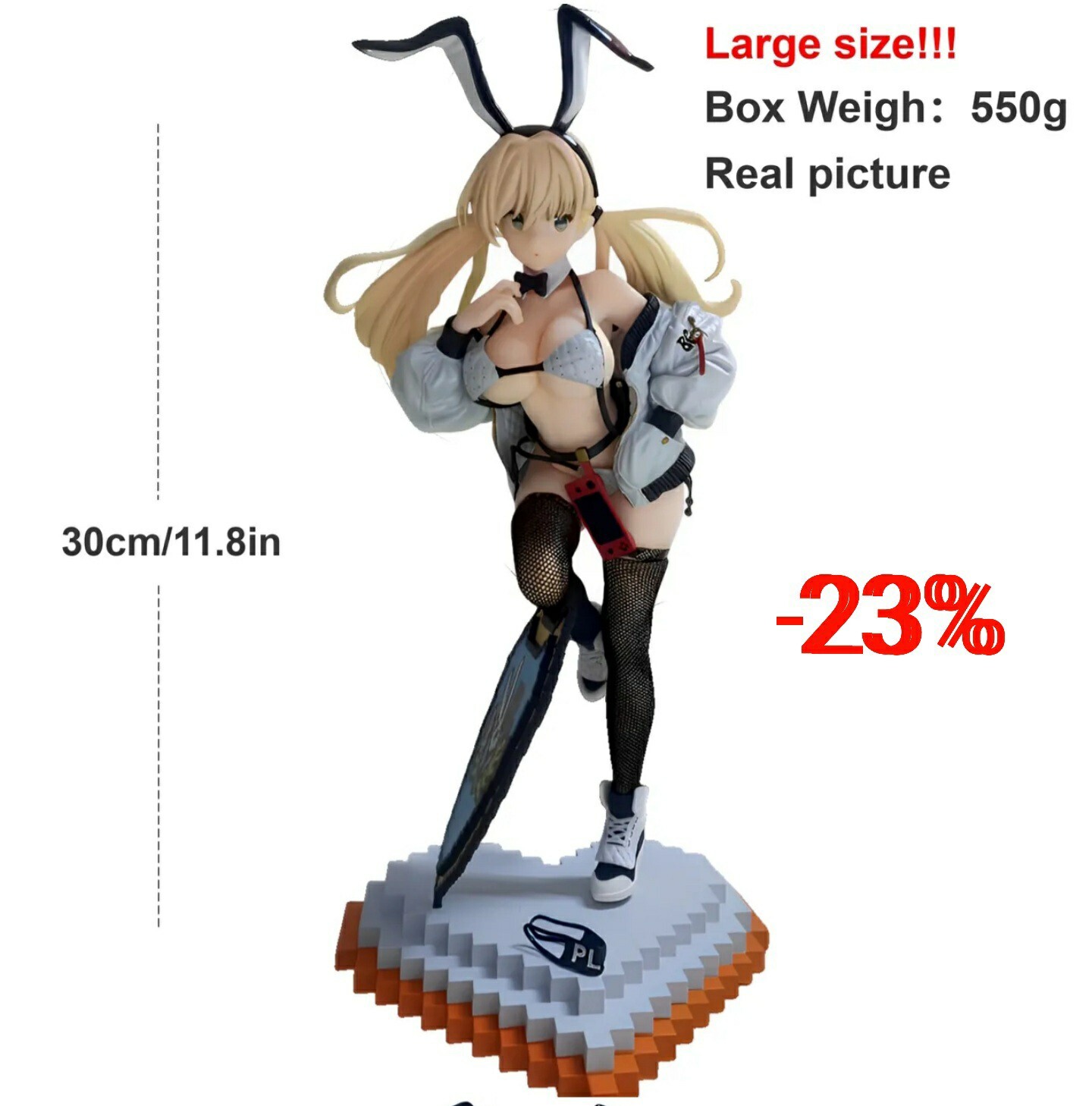 30cm Japan Manga Anime - Handmade Figure - Caroline Yuri - Bunny - Toy / Sexy Girl
