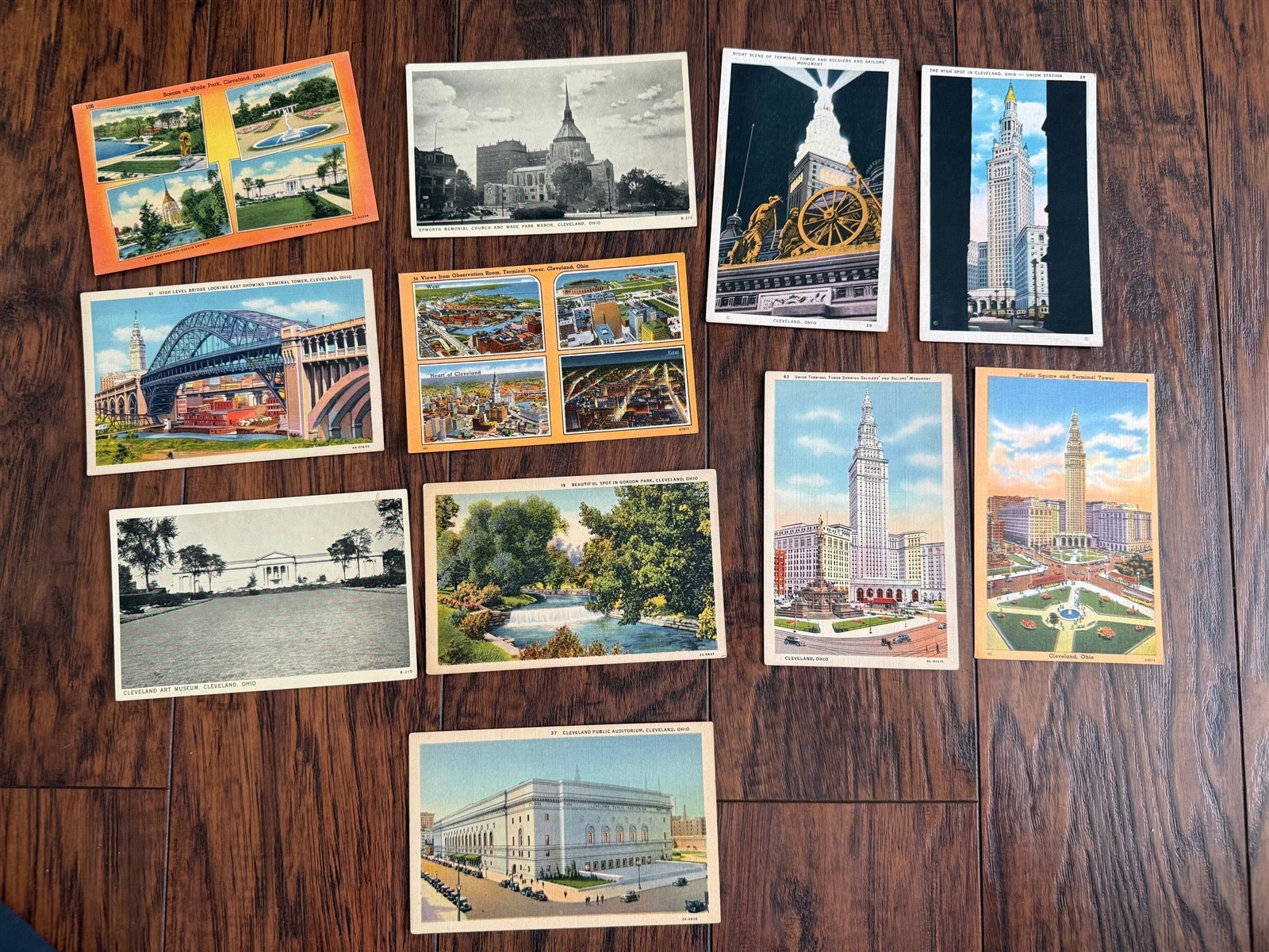 Cleveland OH Lot of 11 Old Postcards Ohio