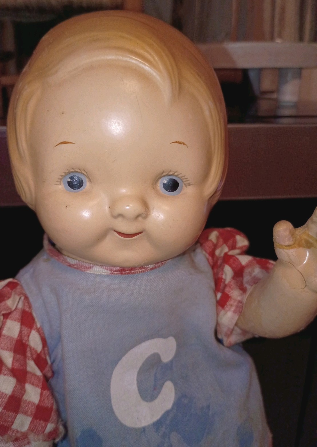 Vintage Campbell’s Soup Horsman  kid composition Doll 1910