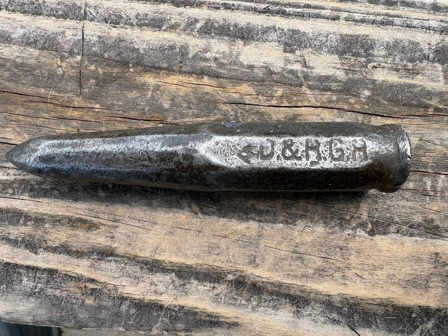 VINTAGE DENVER & RIO GRANDE RAILROAD  (D&RGR) Punch Tool w/ Great PATINA