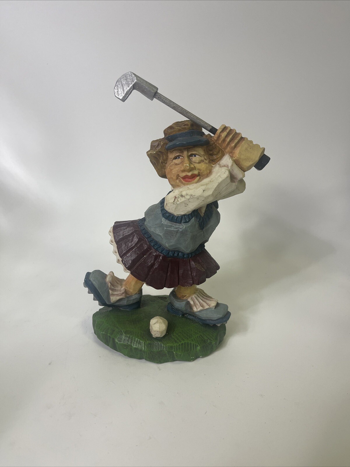 David Frykman The Golfer 1998 Lady Golfer Golf Figurine Collectible DF3084 B2