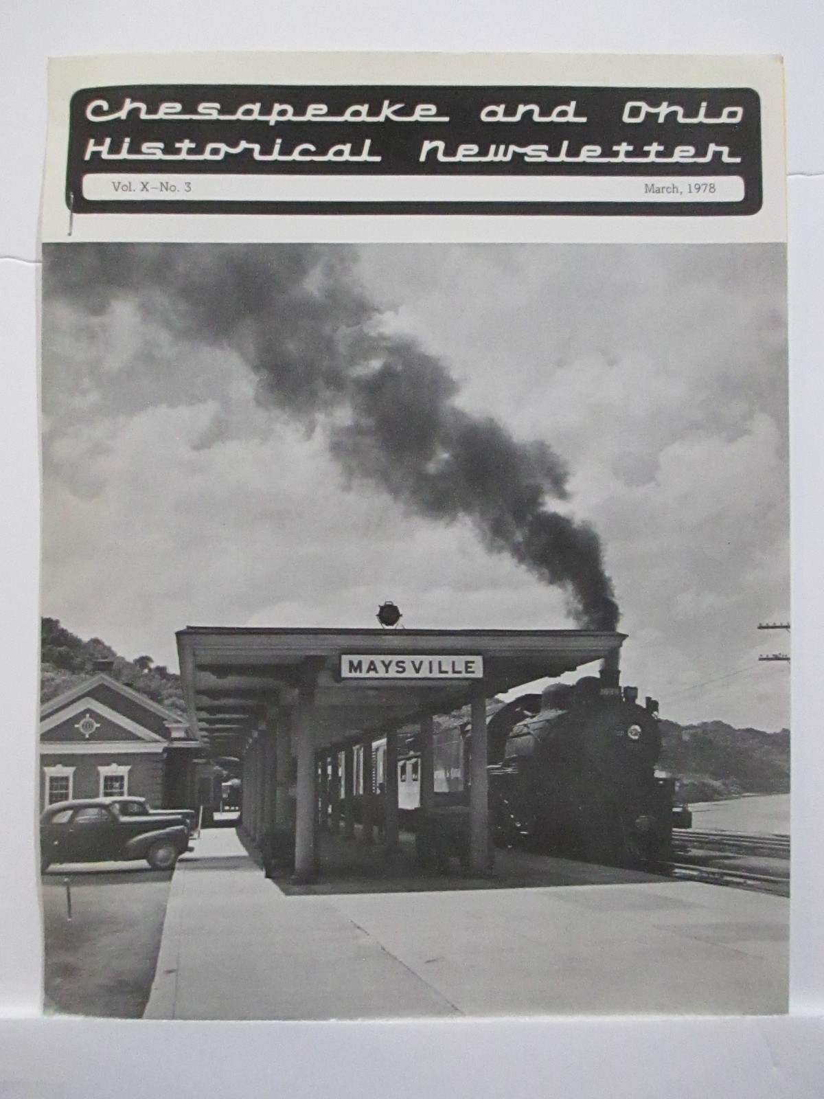 March 1978 / Vol X / No 3 / Chesapeake and Ohio Historical Newsletter B10