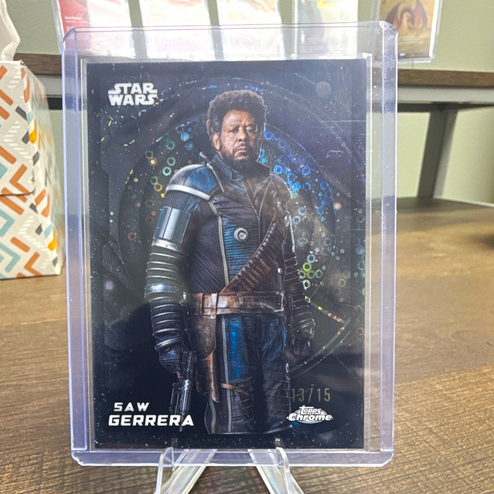 2026 Topps Star Wars Chrome Saw Gerrera 13/15 Galaxy Refractor