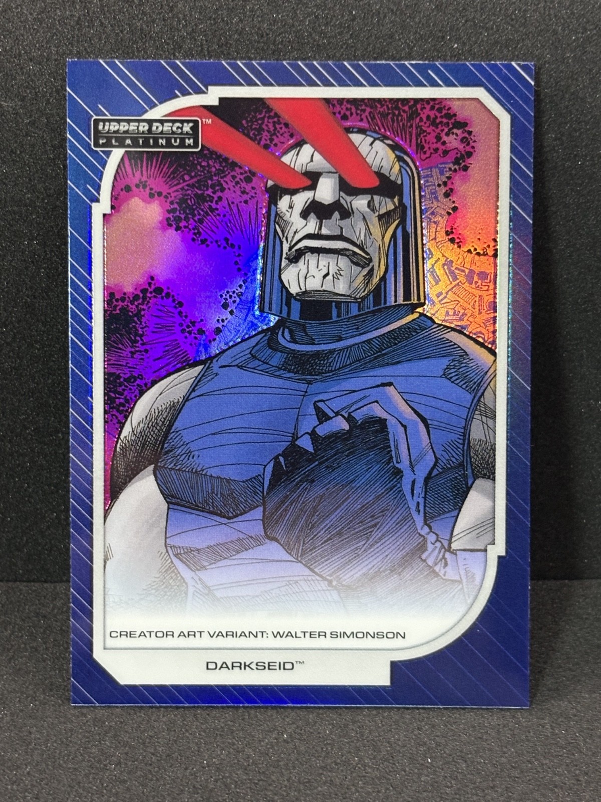 2026 Upper Deck DC Platinum Creator Art Variant Blue Rainbow #4 Darkseid 1:800