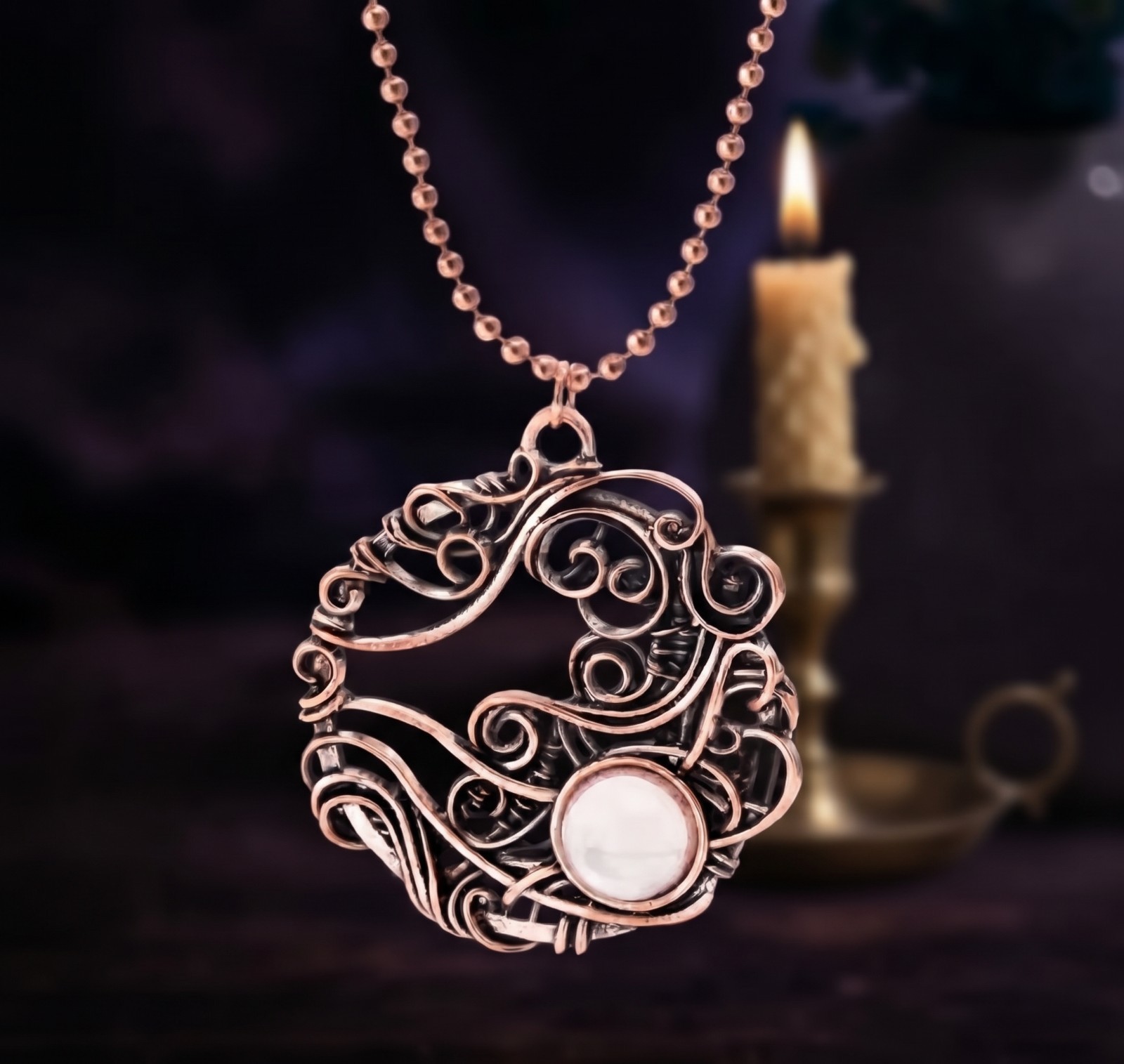 Powerful Occult Amulet of 49 Flames Oblivion Rite Pendant Extreme Dark Magick