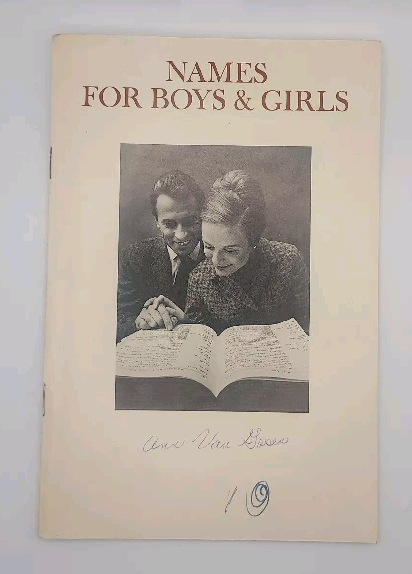 Names for Boys and Girls booklet 1960s vintage from Mead Johnson\'s Enfamil vtg