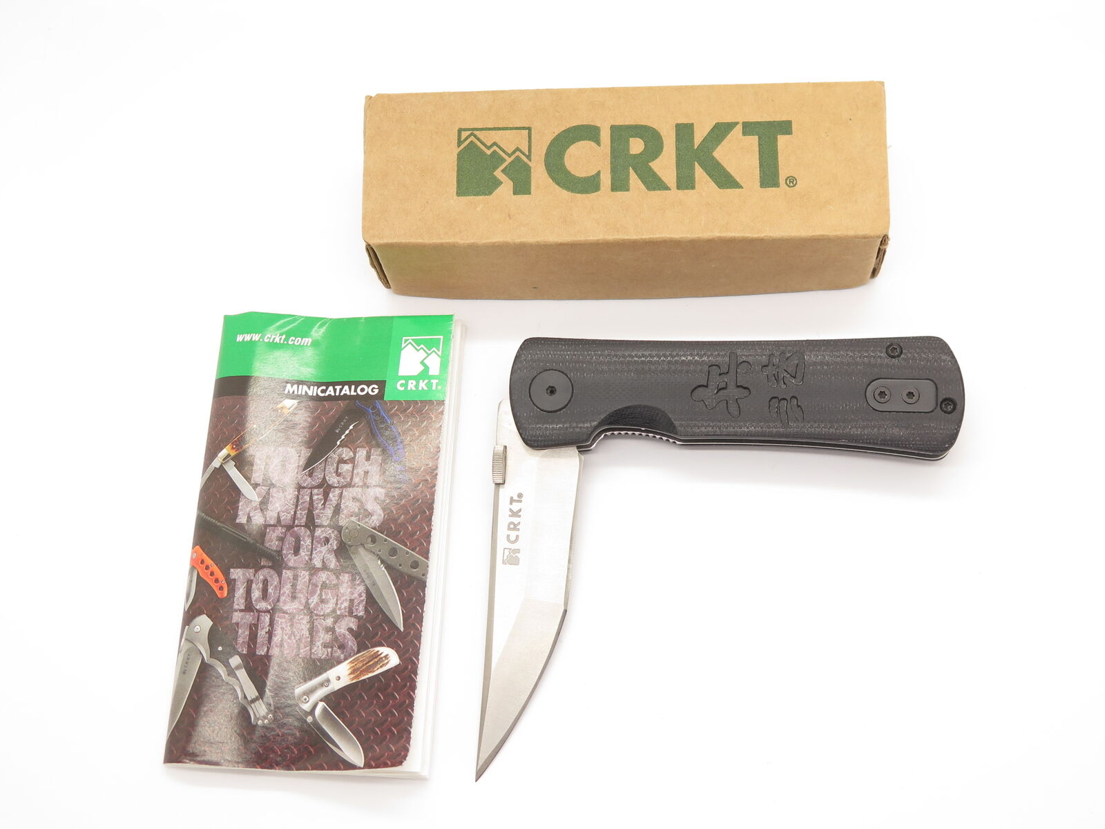 CRKT 2900 Hissatsu 2 Heiho Williams Black G10 AUS-8 Tanto Folding Pocket Knife