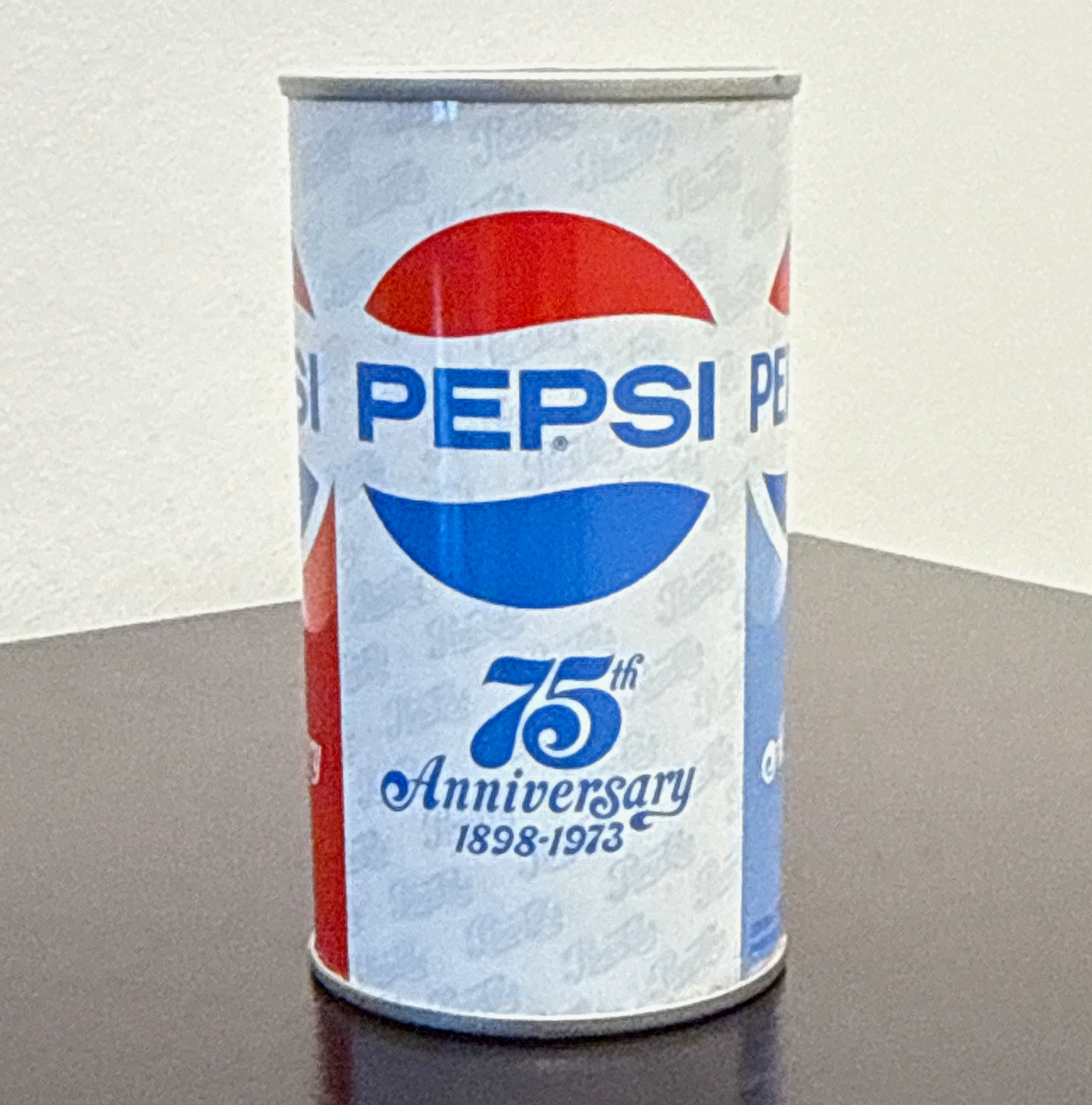 Pepsi-Cola 75th Anniversary 1898-1973 12 fl oz Pull Tab PERFECT CONDITION