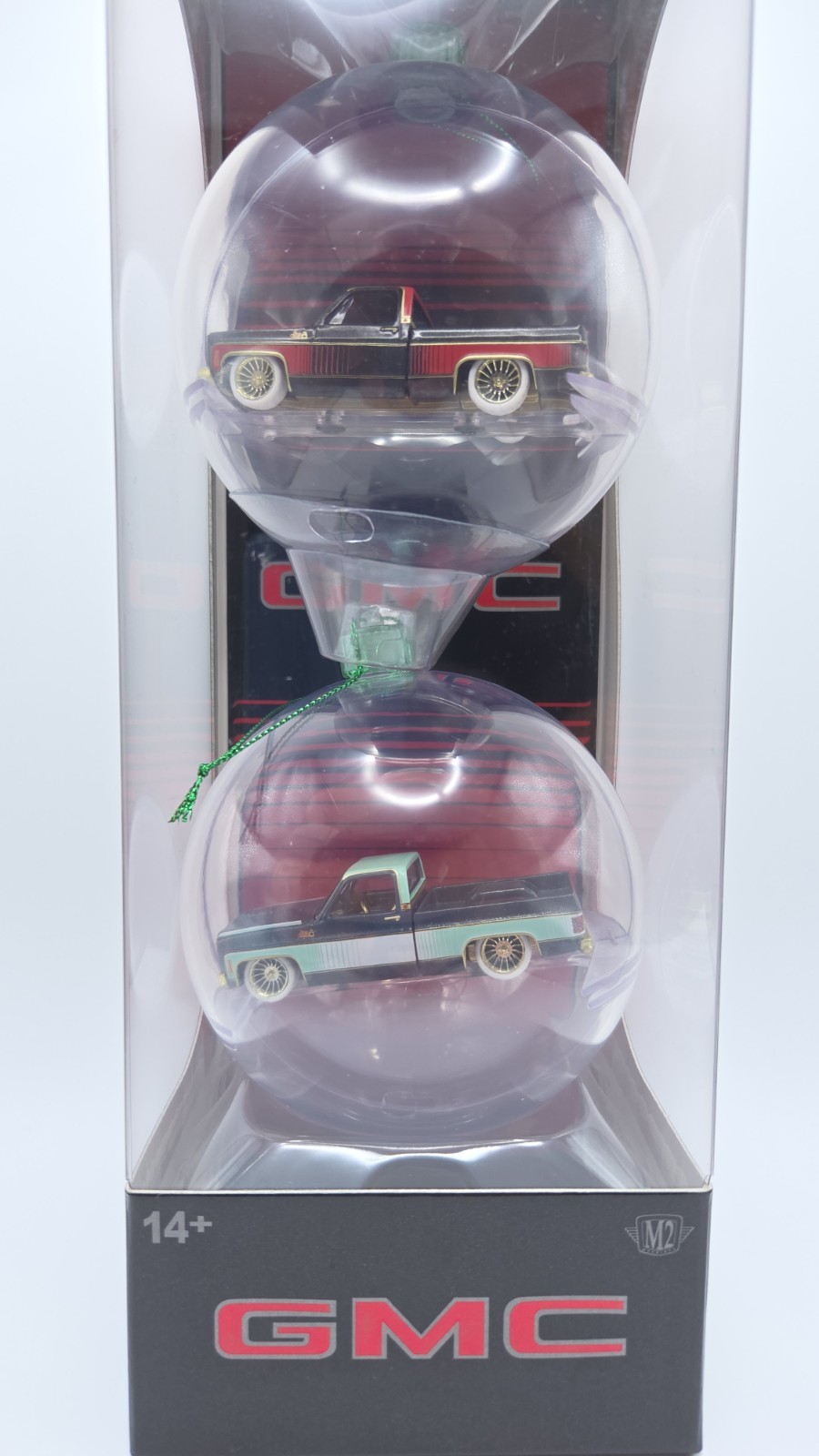 GMC M2 Christmas Ornament  Round Clear Plastic Hanging Truck Orbs CHASE🔥🔥🔥🔥