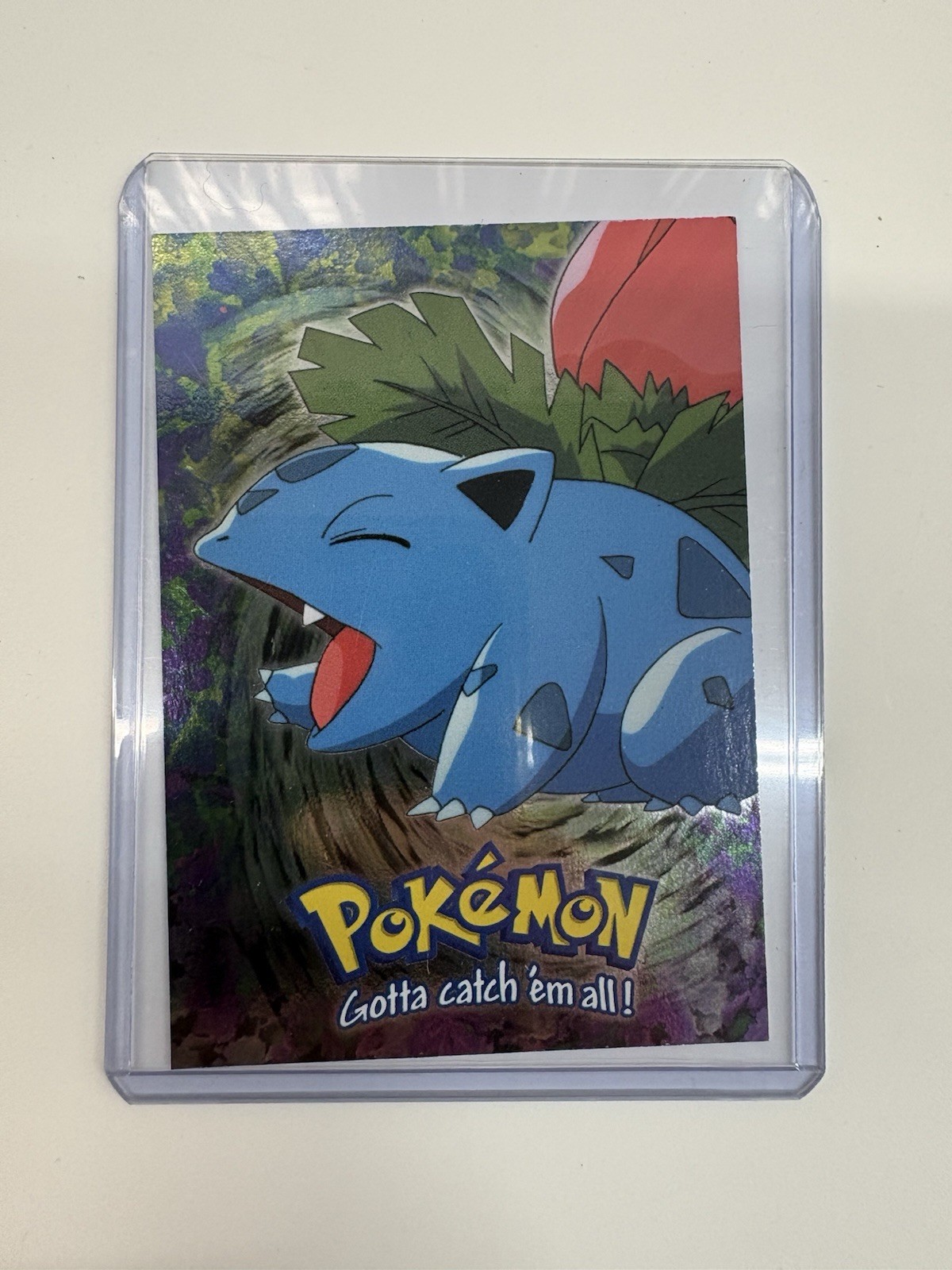 Ivysaur Stage 2 Card #02 E2/12 TV Animation Vintage 1999 Topps Pokémon