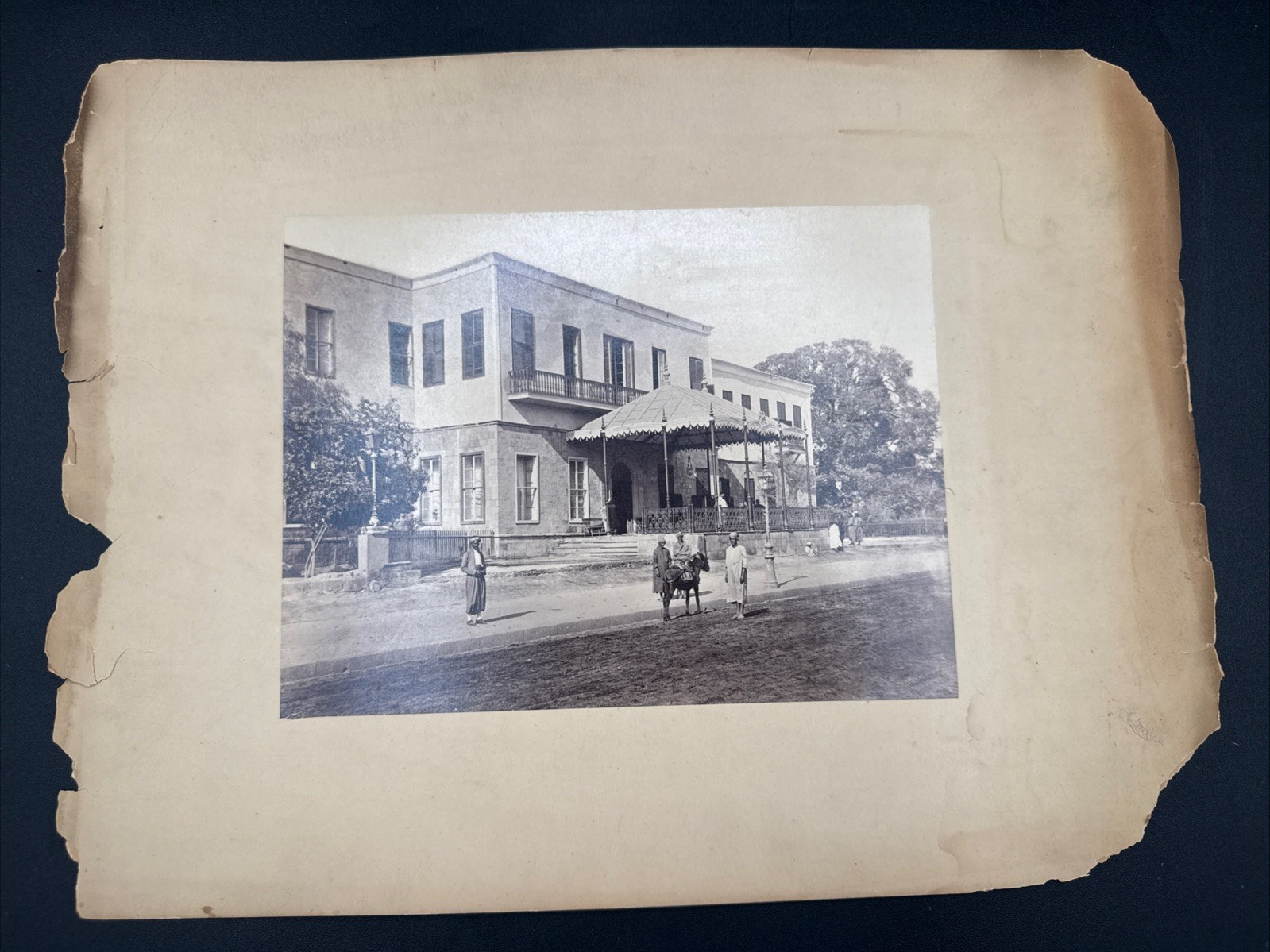 Shepheard’s Hotel Cairo Antique Photo Mid- Late 19th Century Prior To Expansion