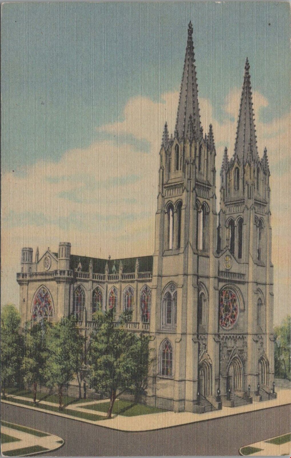 Postcard Immaculate Conception Cathedral Denver CO 
