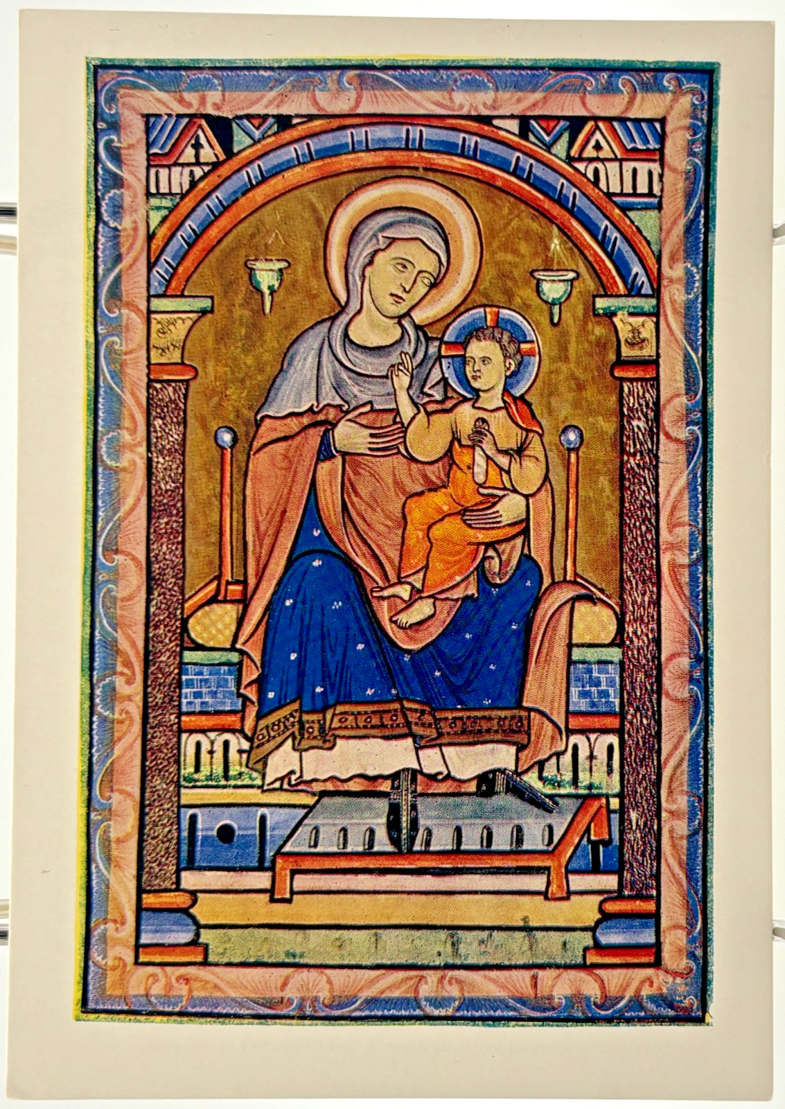 British Museum Virgin and Child Westminster Abbey Medieval Art Postcard B183
