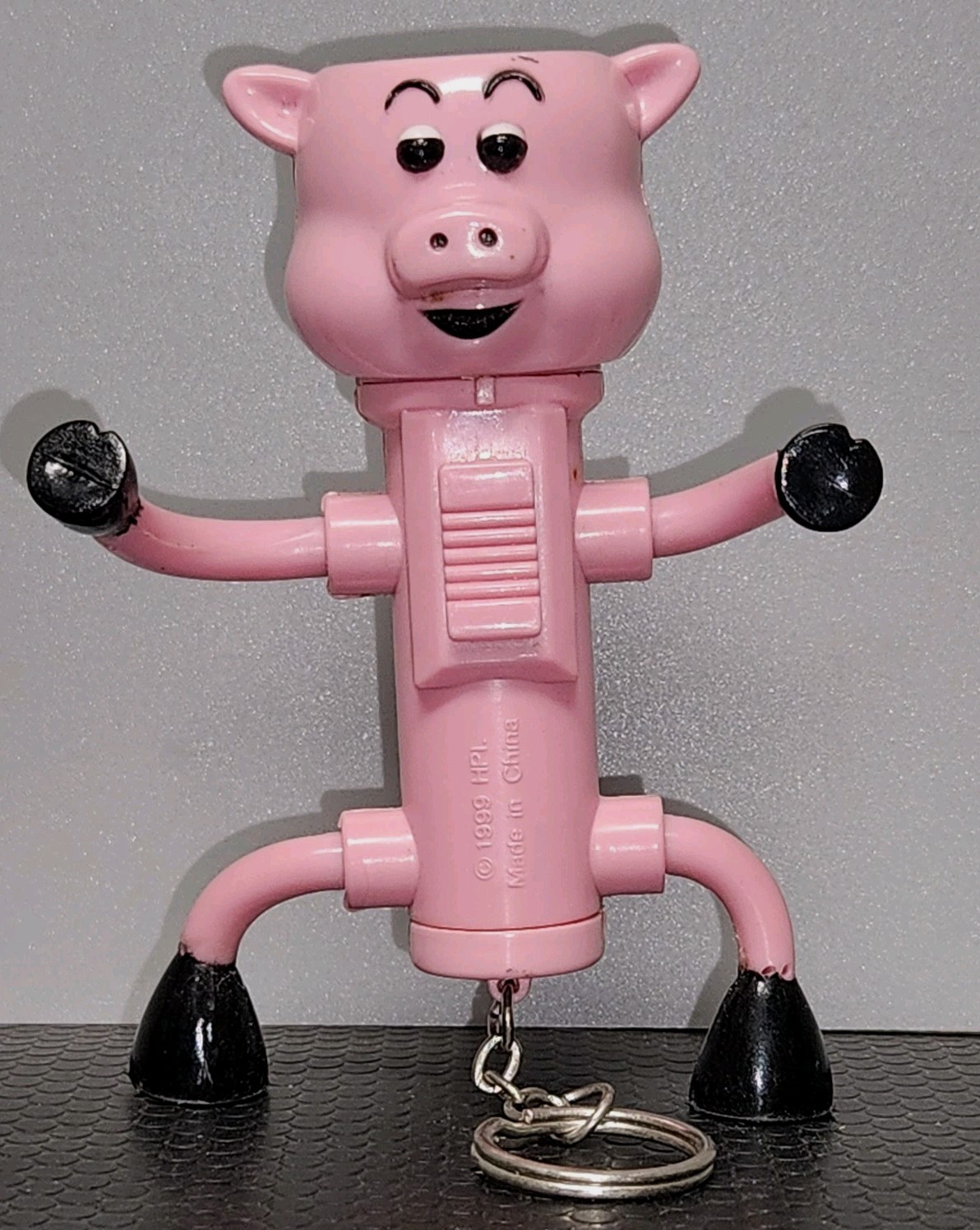Vintage 1999 HPI Pig Flashlight Keychain 4\