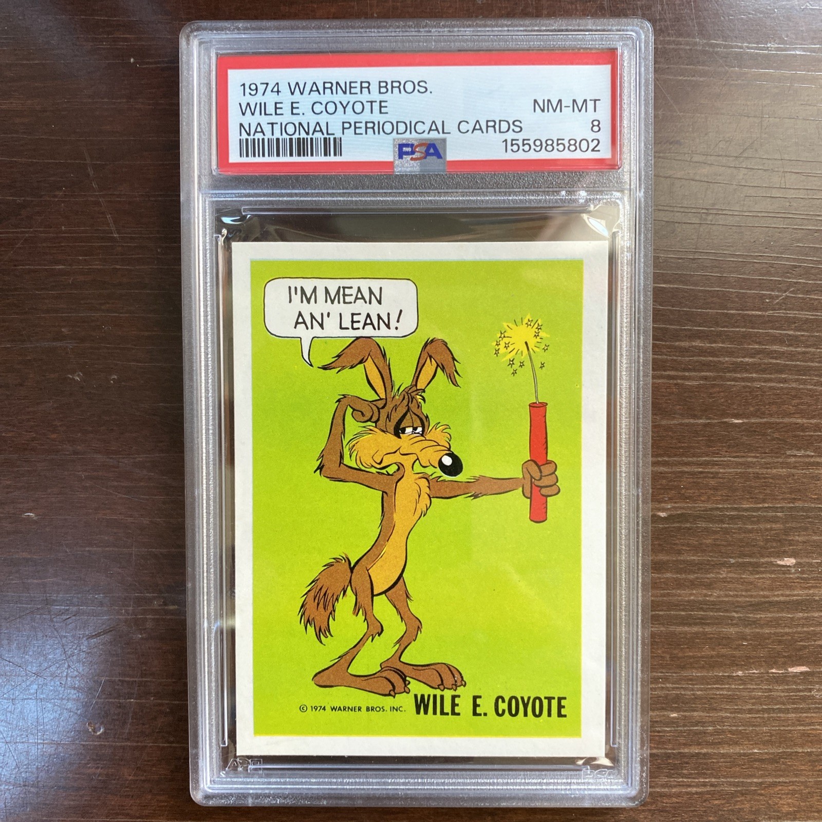 1974 PSA 8 National Periodical Wonder Bread Warner Bros. Wile E. Coyote