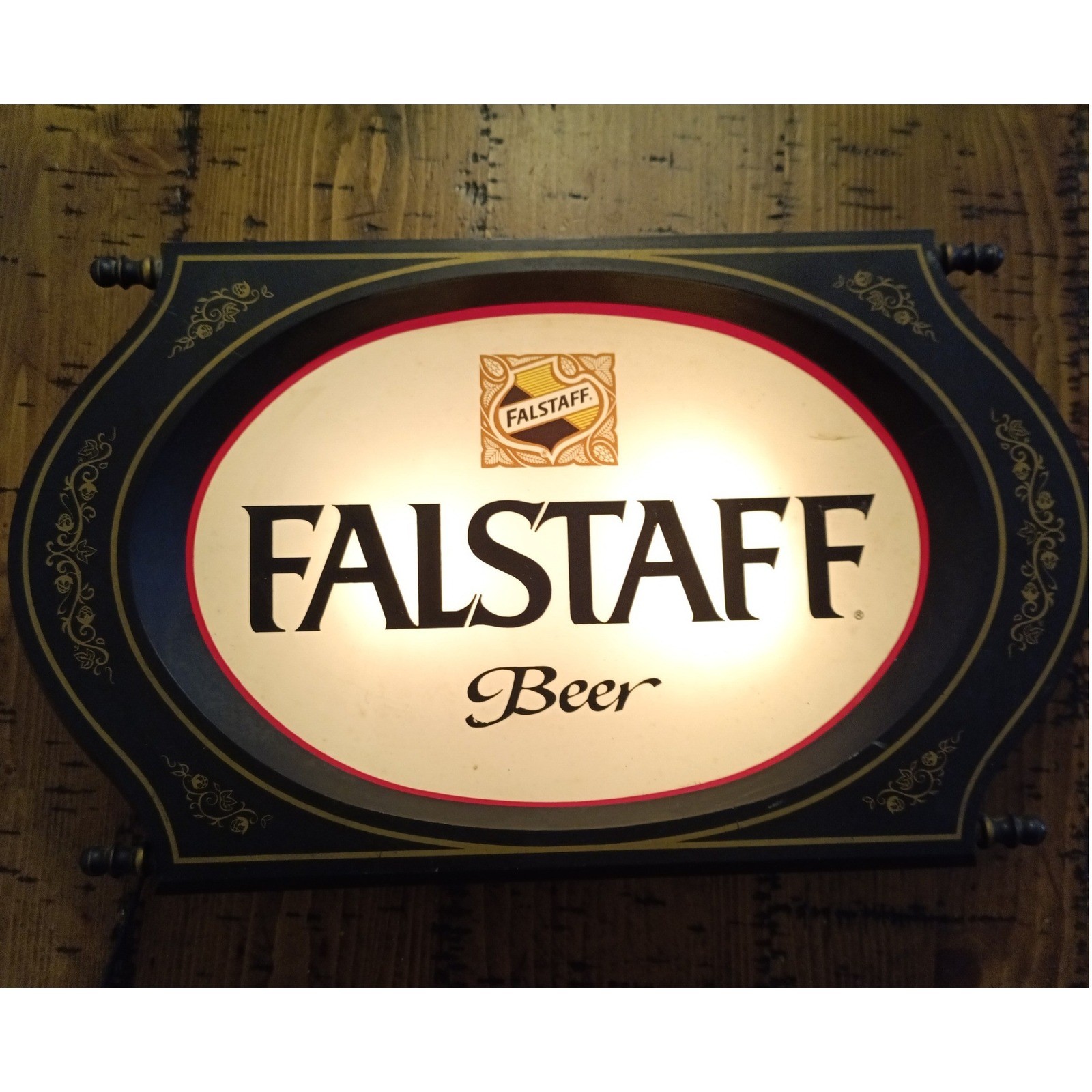 Vintage Falstaff Beer Light Up Sign 18x11 Lakeside Industries Man Cave St. Louis