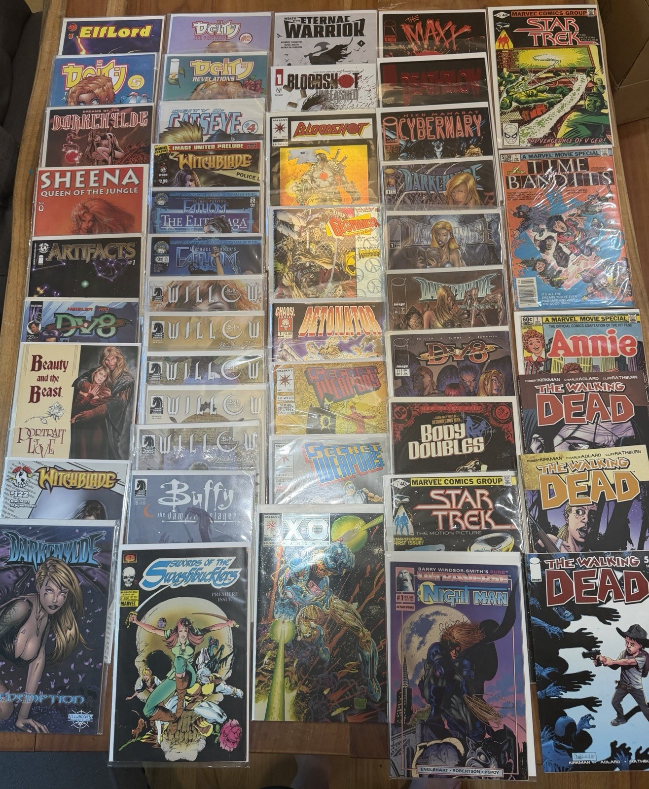 Massive Collection (46) Of Vintage Comics From Epic, Dark Horse, Valiant, DC+