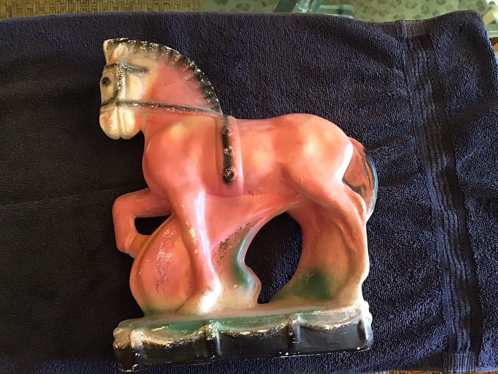 Vintage 1950’s Chalkware Carnival Circus Horse