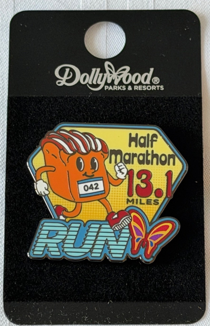 2026 Dollywood Exclusive Dolly Parton Run Dolly Half Marathon Cinnamon 13.1 Pin