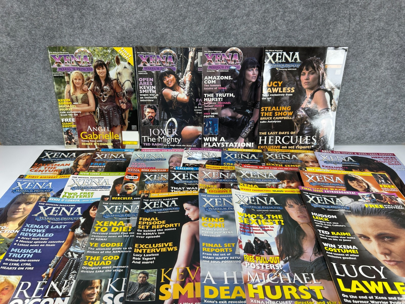 Xena Warrior Princess Official Magazine Set First to Final Issue w/ Posters