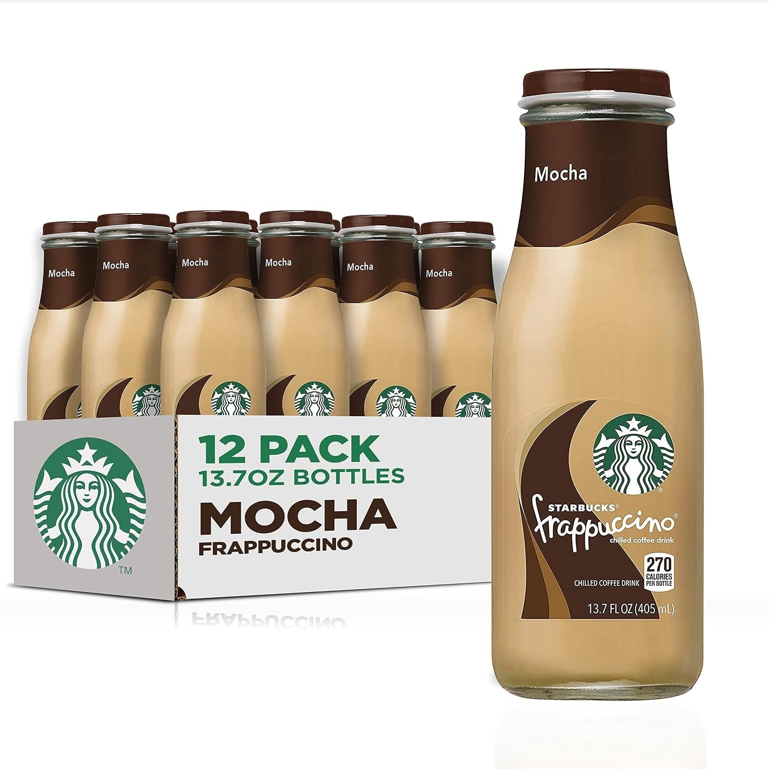 Starbucks Frappuccino Coffee Drink, Mocha, Bottles (12 Pack) 