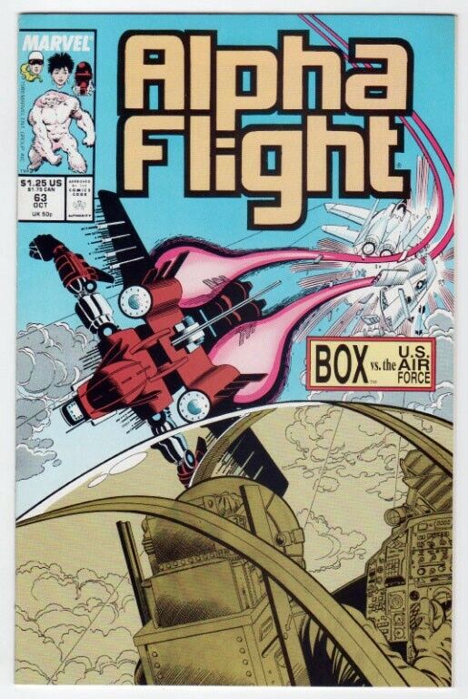 MARVEL Alpha Flight (1983) #63 John Byrne Box vs. USAF VG/FN 5.0 Mid Grade