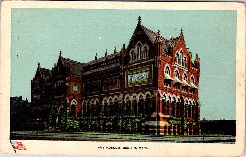 Postcard MUSEUM SCENE Boston Massachusetts MA s/06 AM5378