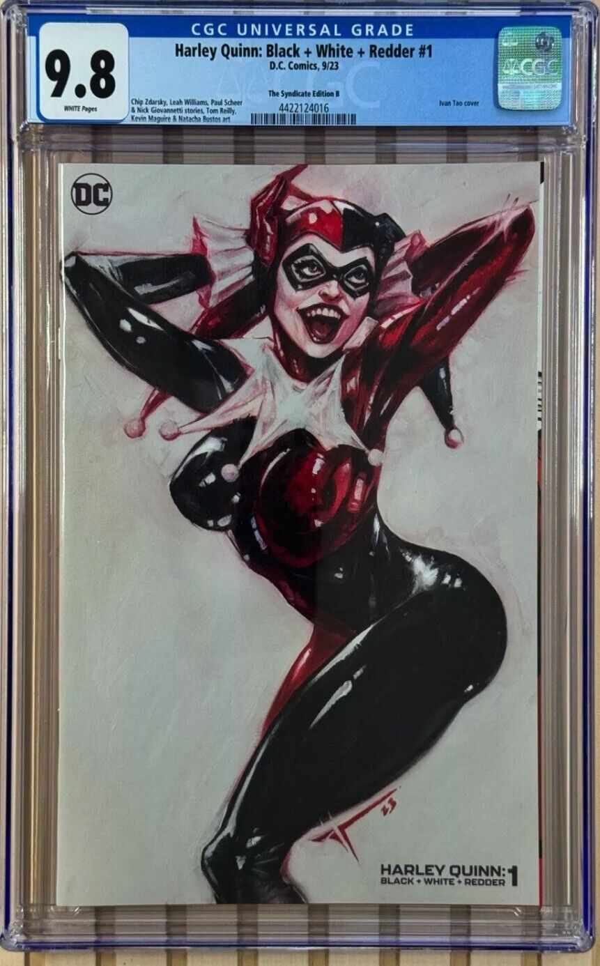 Harley Quinn Black White Redder #1 2023 DC Comics Ivan Tao Variant CGC 9.8