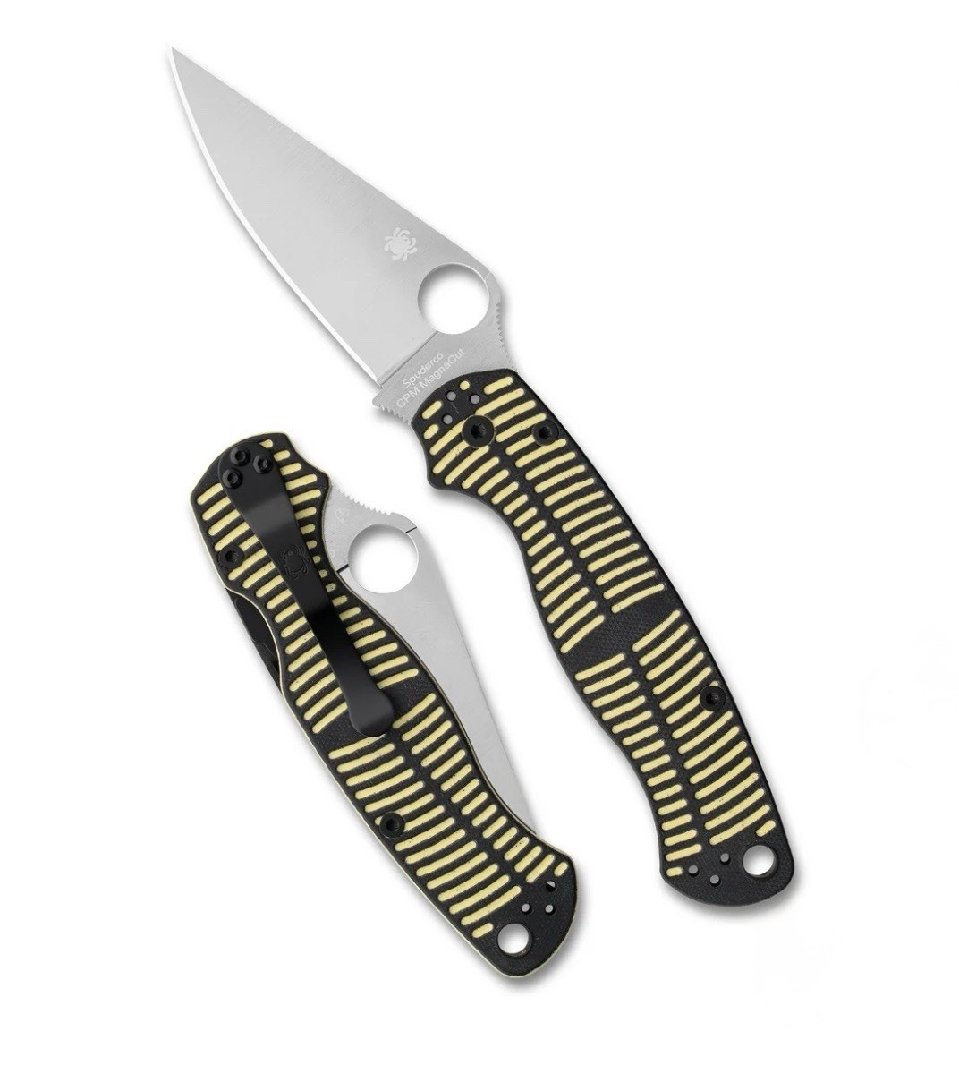 Spyderco ParaMilitary 2 Salt MAGNACUT Satin Blade G10 Handles C81GBKYLMCP2